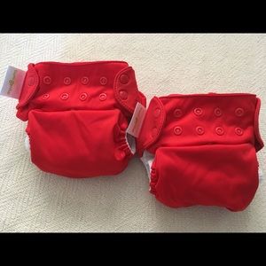 Two EUC BumGenius Freetime cloth diapers